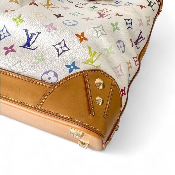 Rare 2011 LOUIS VUITTON Takashi Murakami Multicolor Sharleen MM Tote Bag - Picture 9 of 16